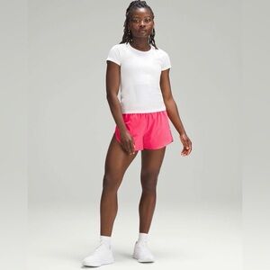 Lululemon Fast and Free Reflective High-Rise 3” Shorts Lip Gloss 12